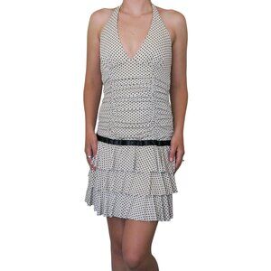 Vintage Y2K XOXO Polka Dot Ruffle Mini Dress